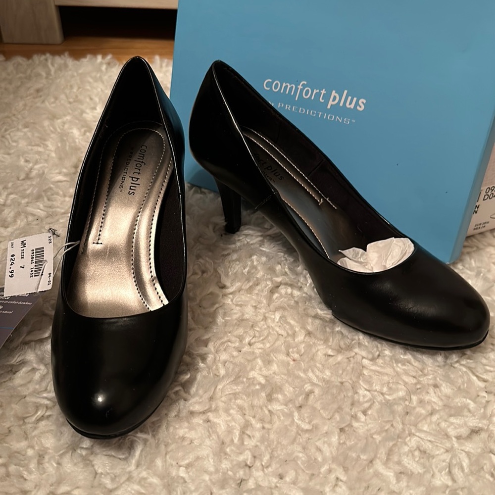 Black 3” heels - Size: 7